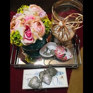 Sterling silver hearts necklace